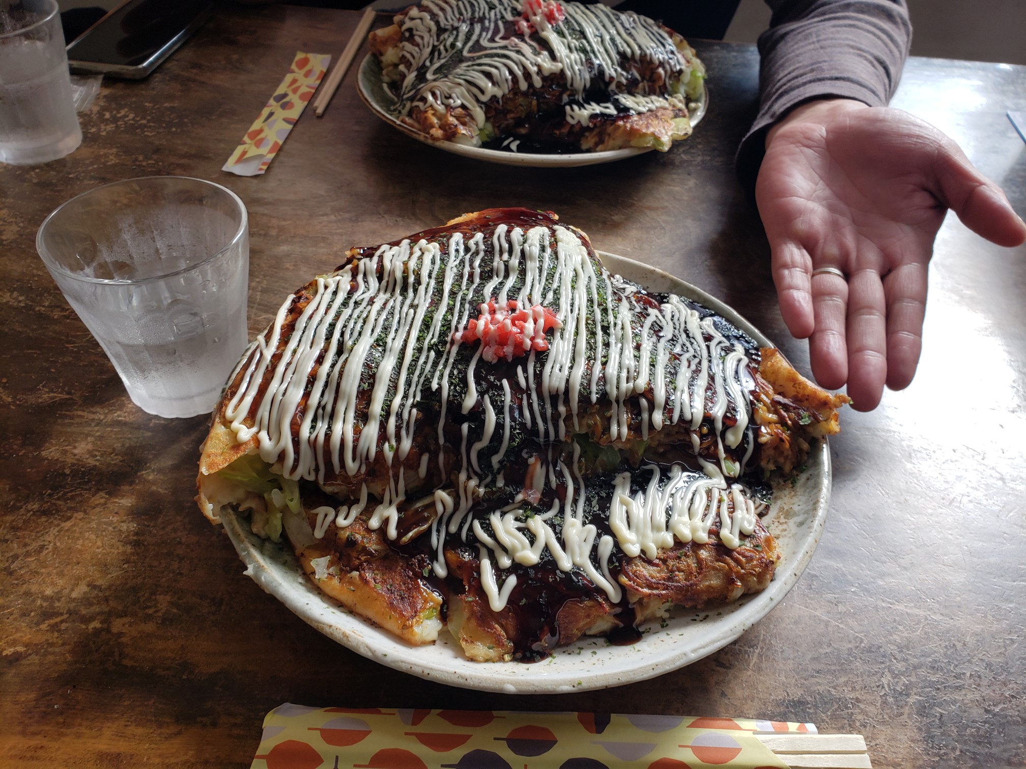 ツーリング先で食べたお好み焼きが凄かった